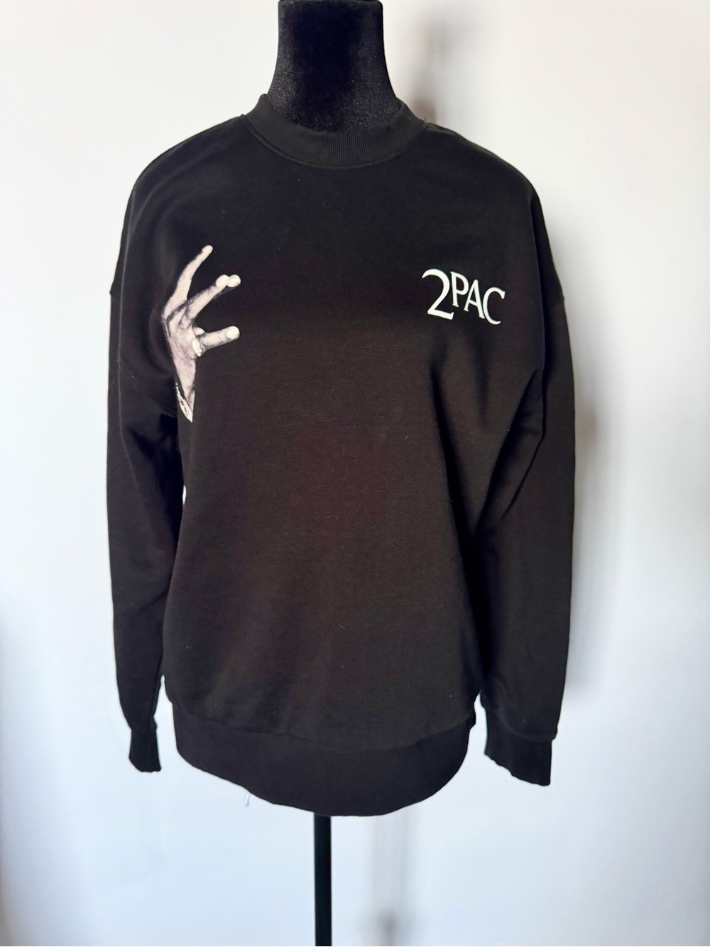 Zara Tupac Crewneck Sweatshirt Size S